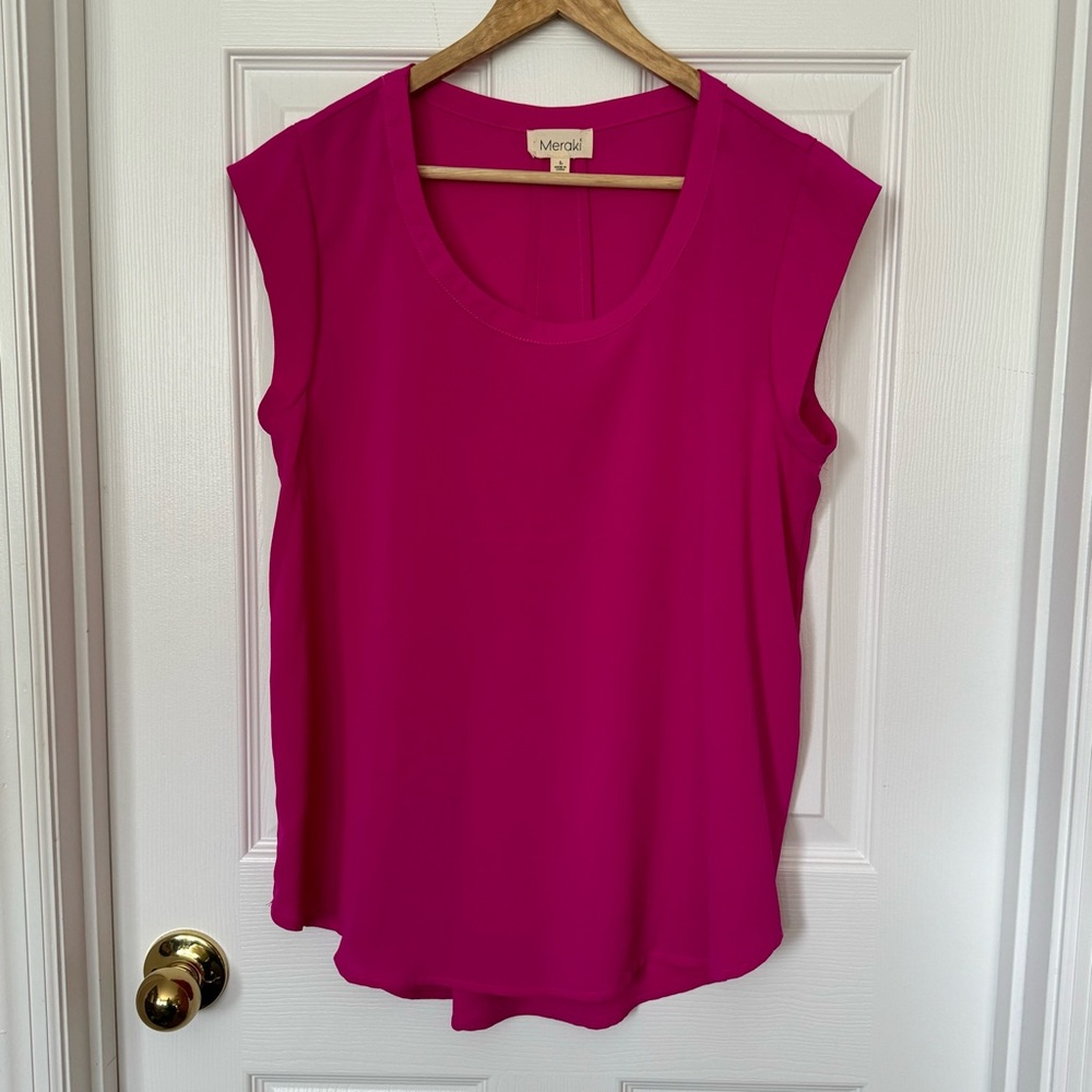 Meraki Sleeveless Blouse Sz L